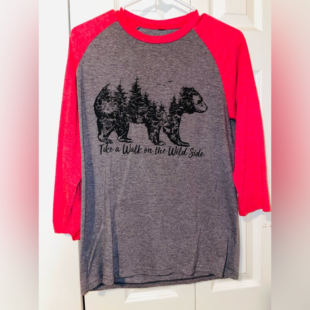 Women’s Medium Nature Baseball Tee 3/4 Sleeve